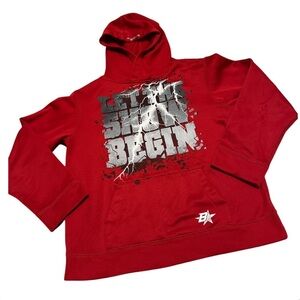 Brothers Red “Let The Show Begin” Graphic Hoodie Size Youth Large 12yrs